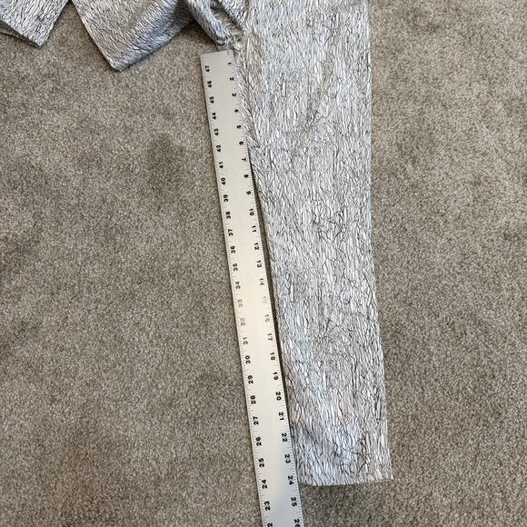 Helmut Lang 25 stretch skinny pull on pant scribble crackle print P 2724 - Picture 4 of 12